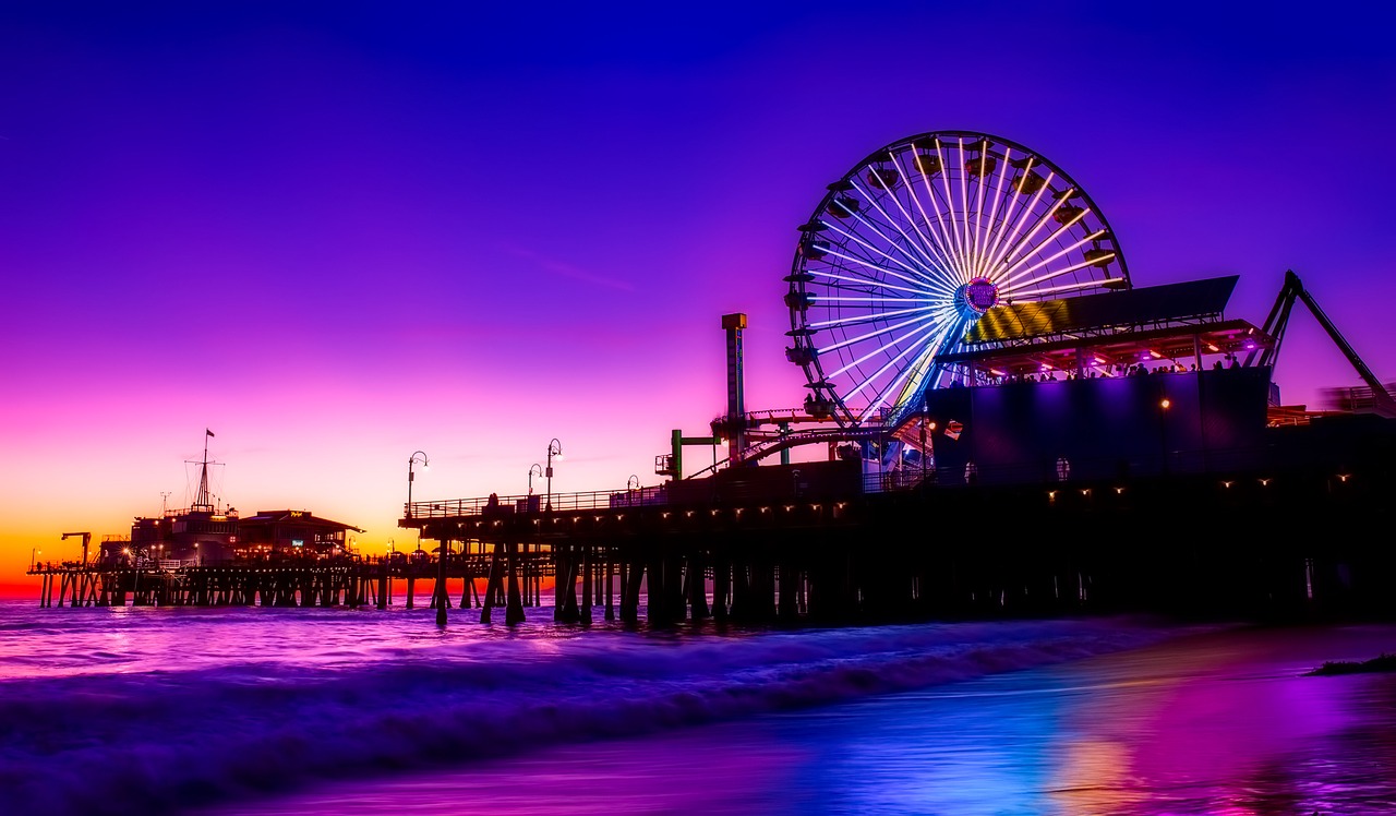 santa monica pier amusement free photo