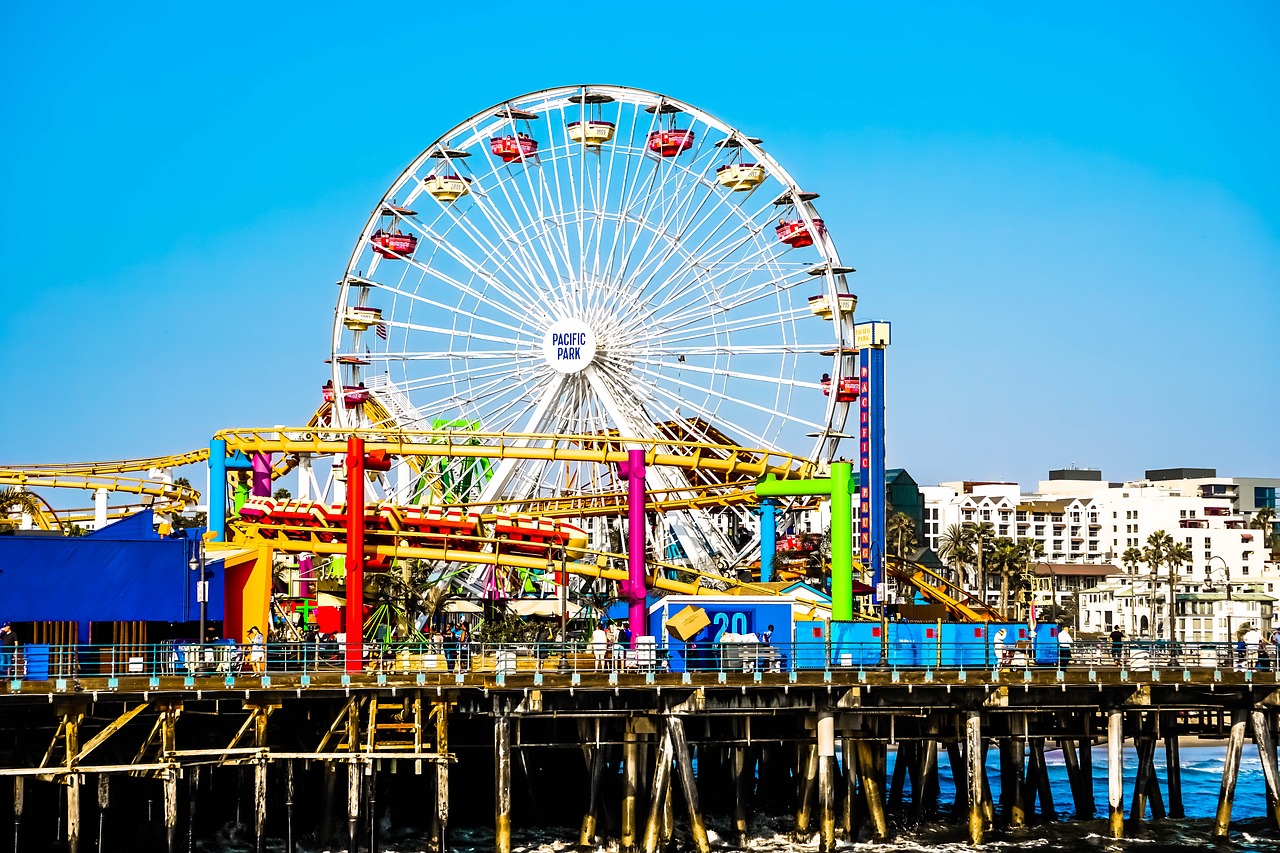 santa monica pier santa monica california free photo