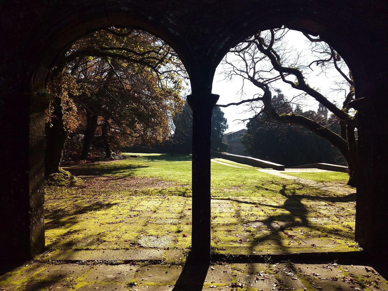 santiago of compostela bonaval park arches free photo