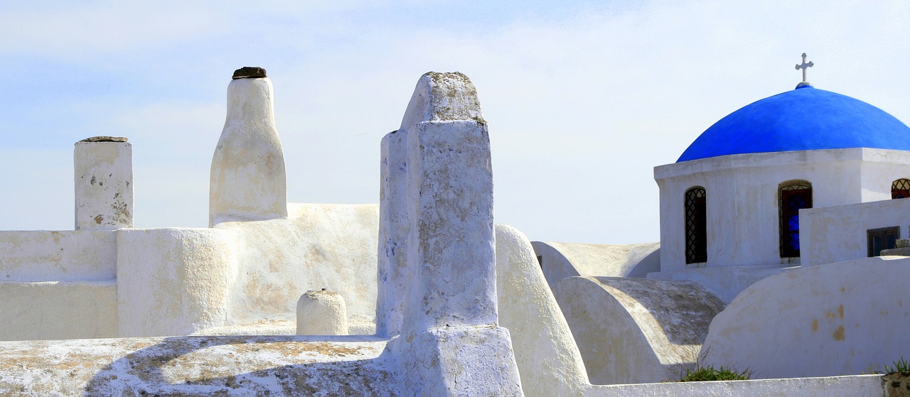 santorini church greece free photo