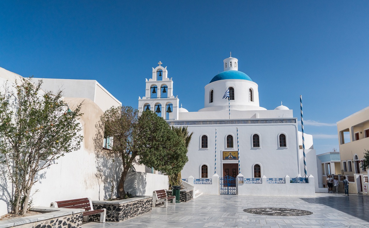 santorini oia greece free photo