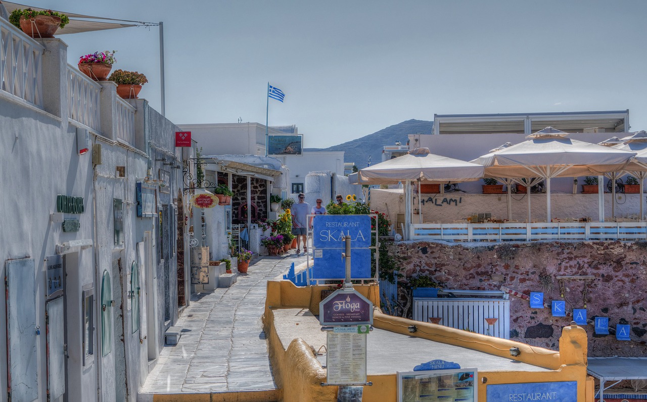 santorini oia greece free photo