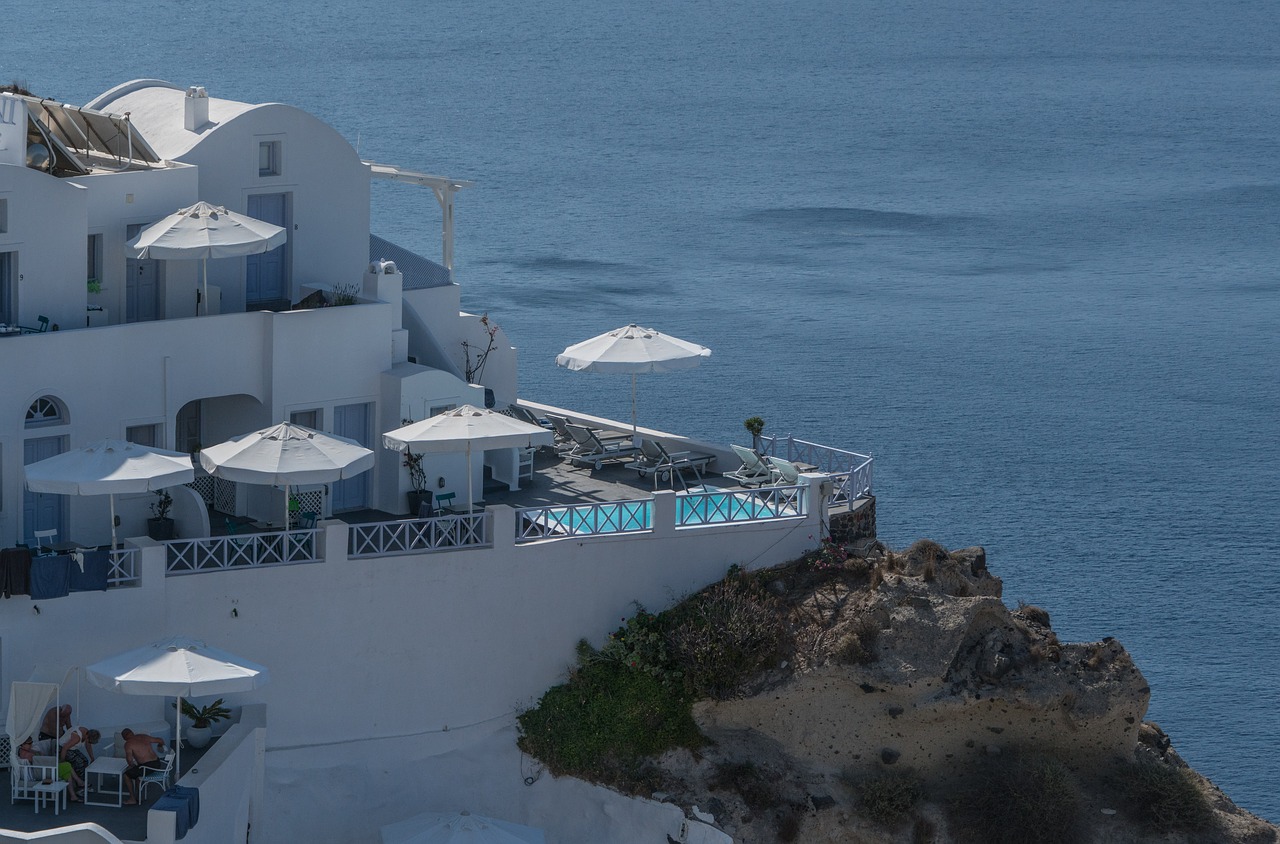 santorini oia greece free photo