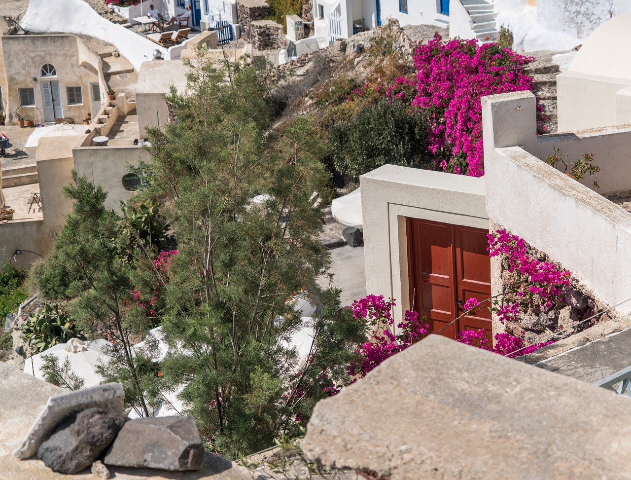 santorini oia greece free photo