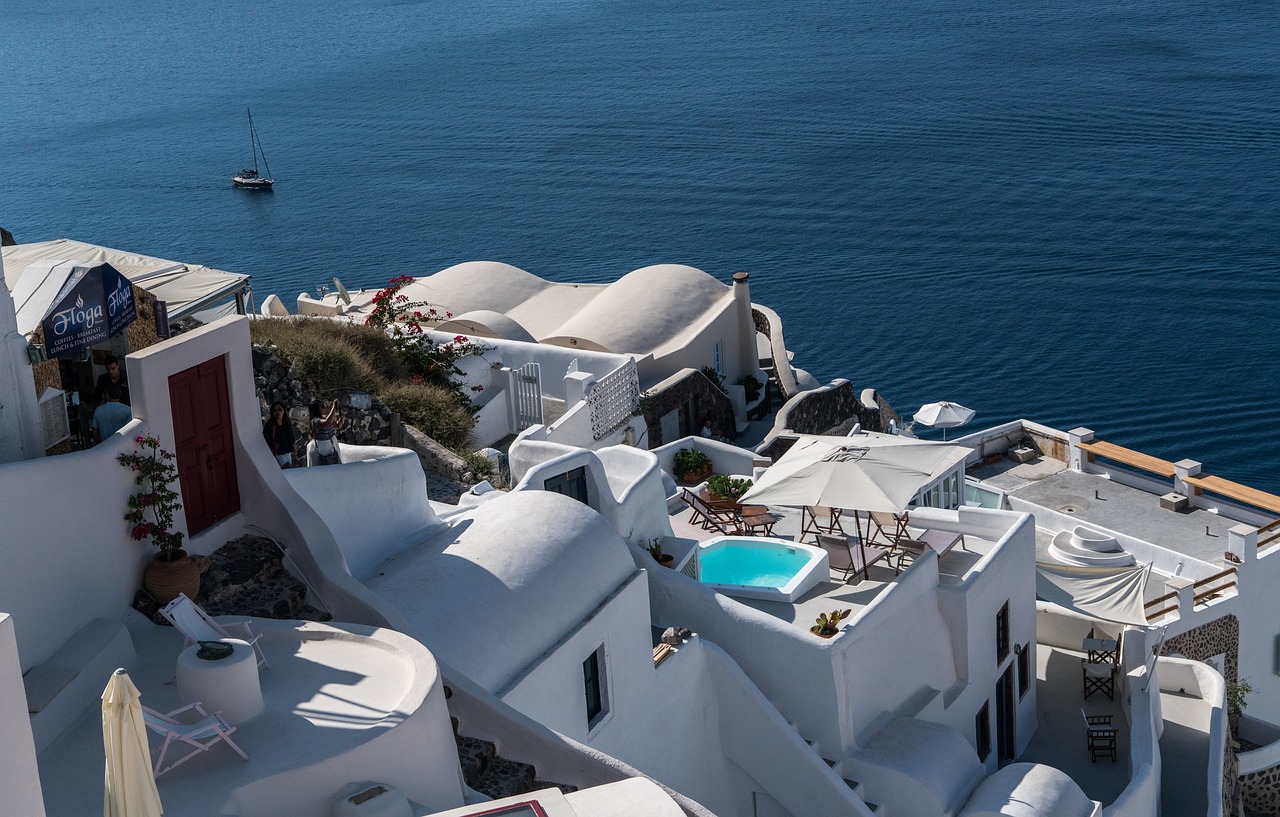 santorini oia greece free photo