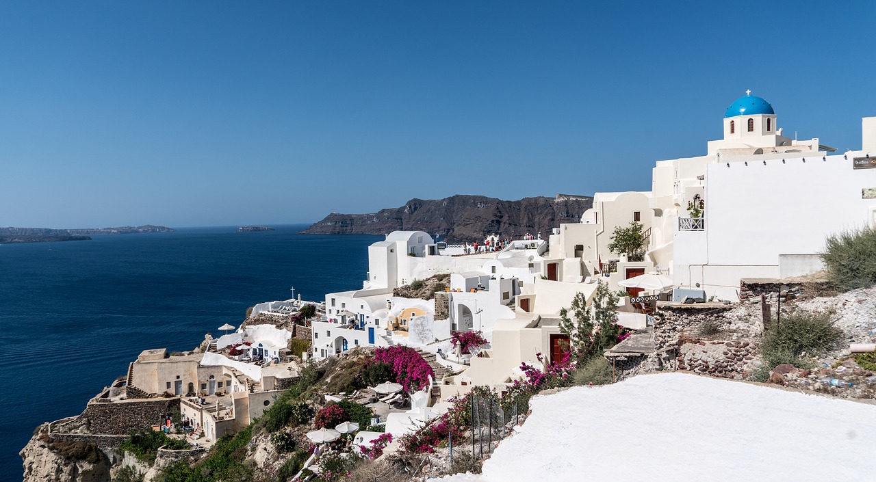 santorini oia greece free photo