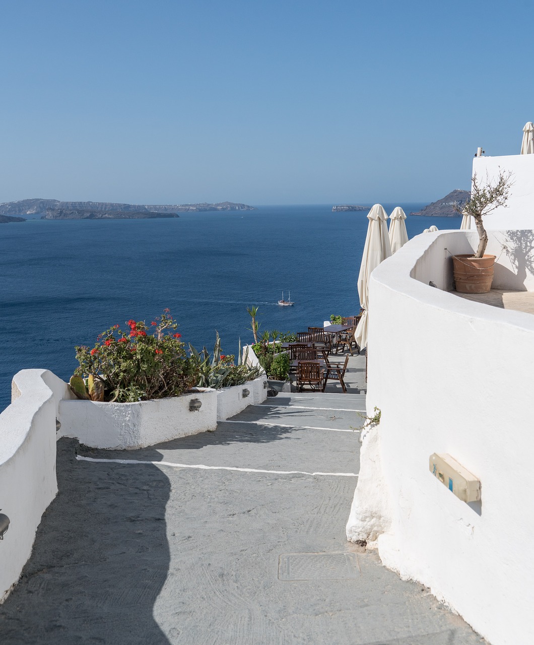 santorini oia greece free photo