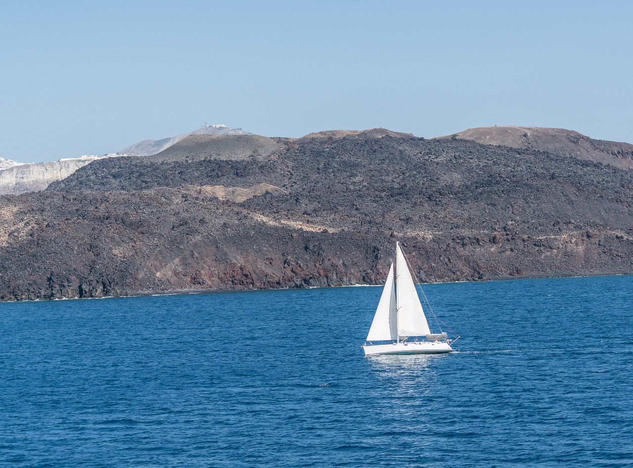 santorini greece water free photo