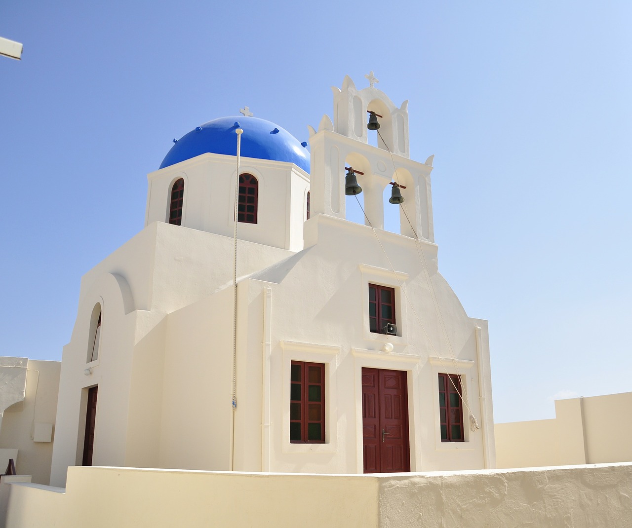 santorini heaven blue free photo