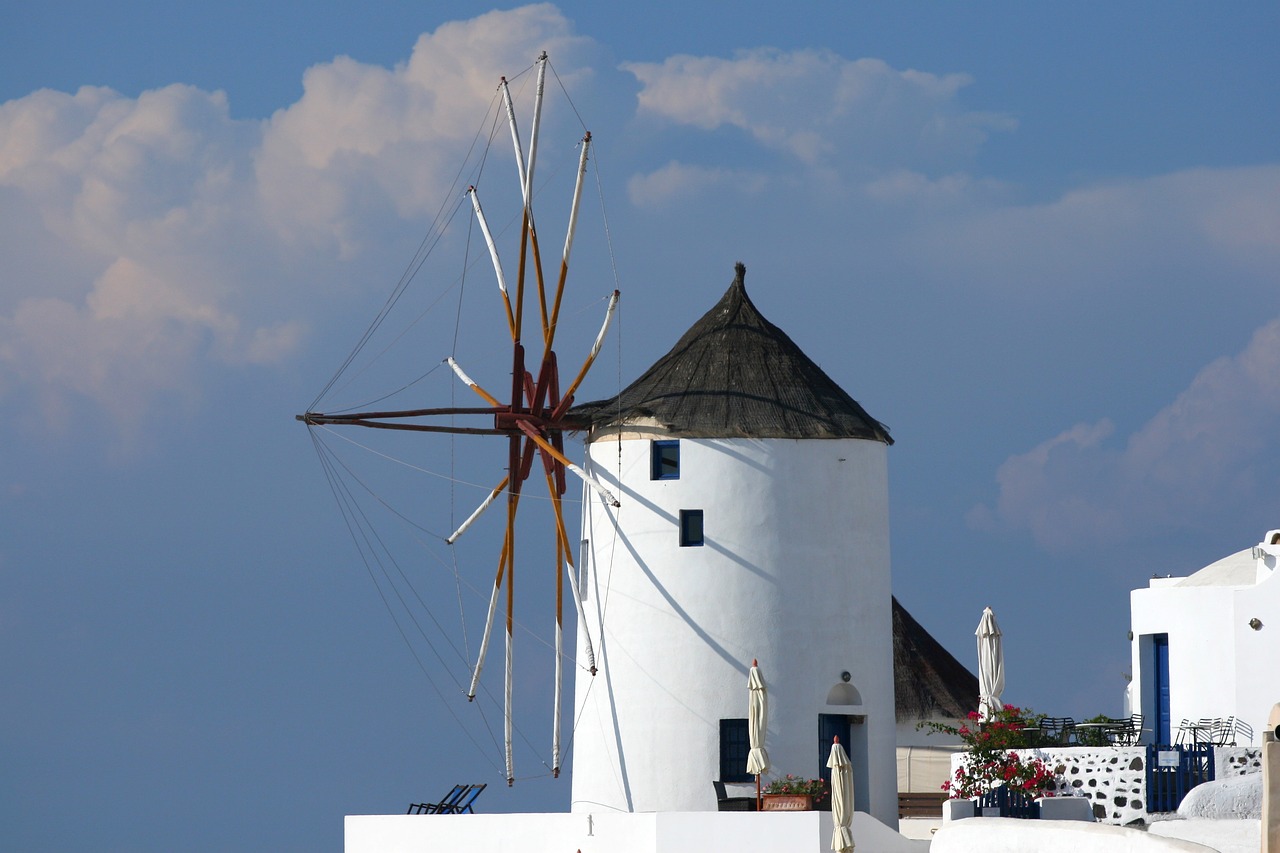 santorini greece cyclades free photo
