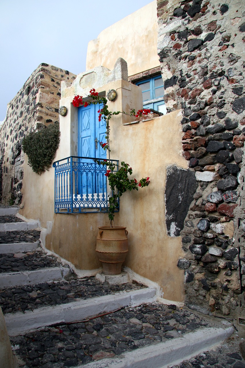 santorini greek island cyclades free photo