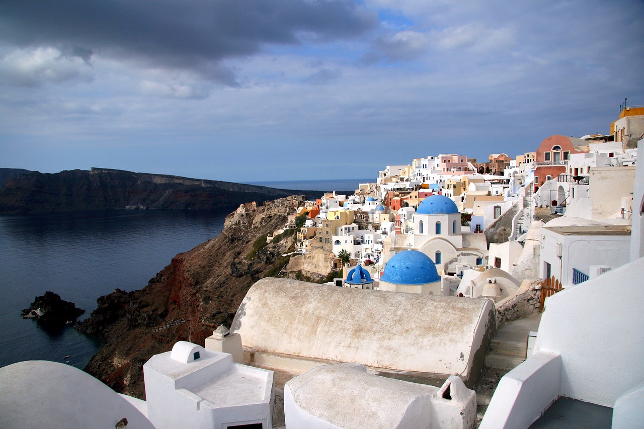 santorini greek island cyclades free photo