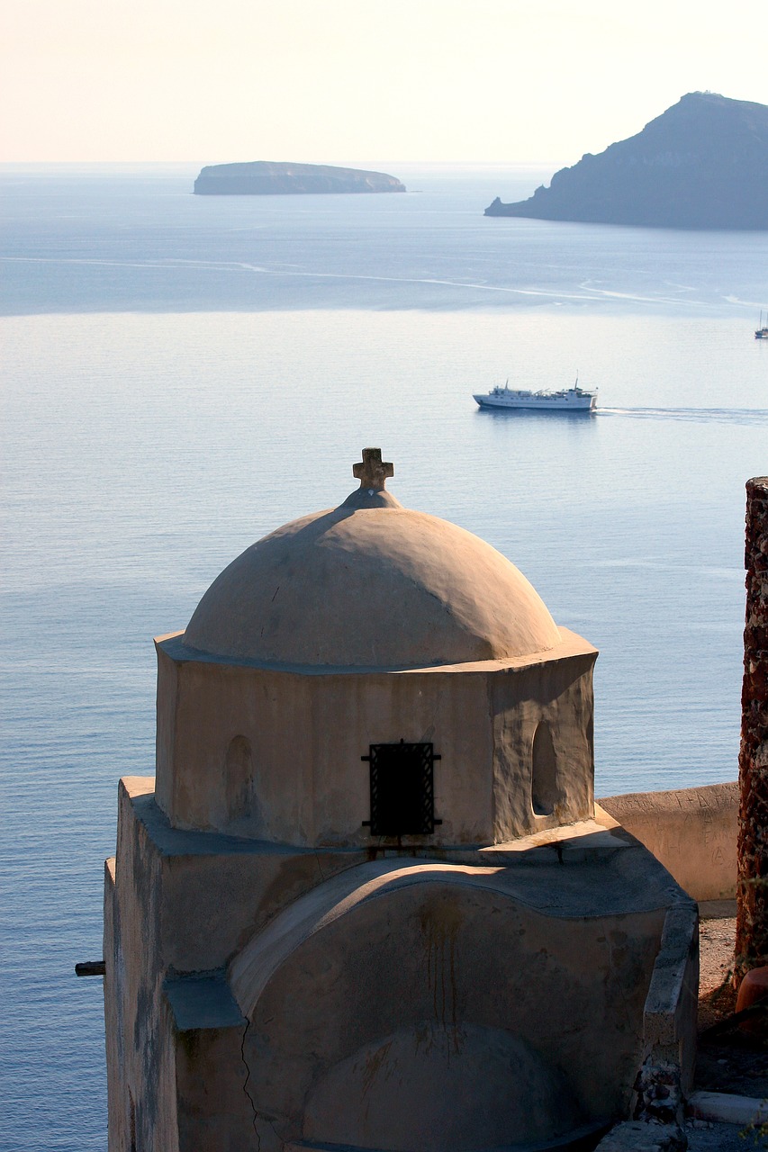 santorini greek island cyclades free photo