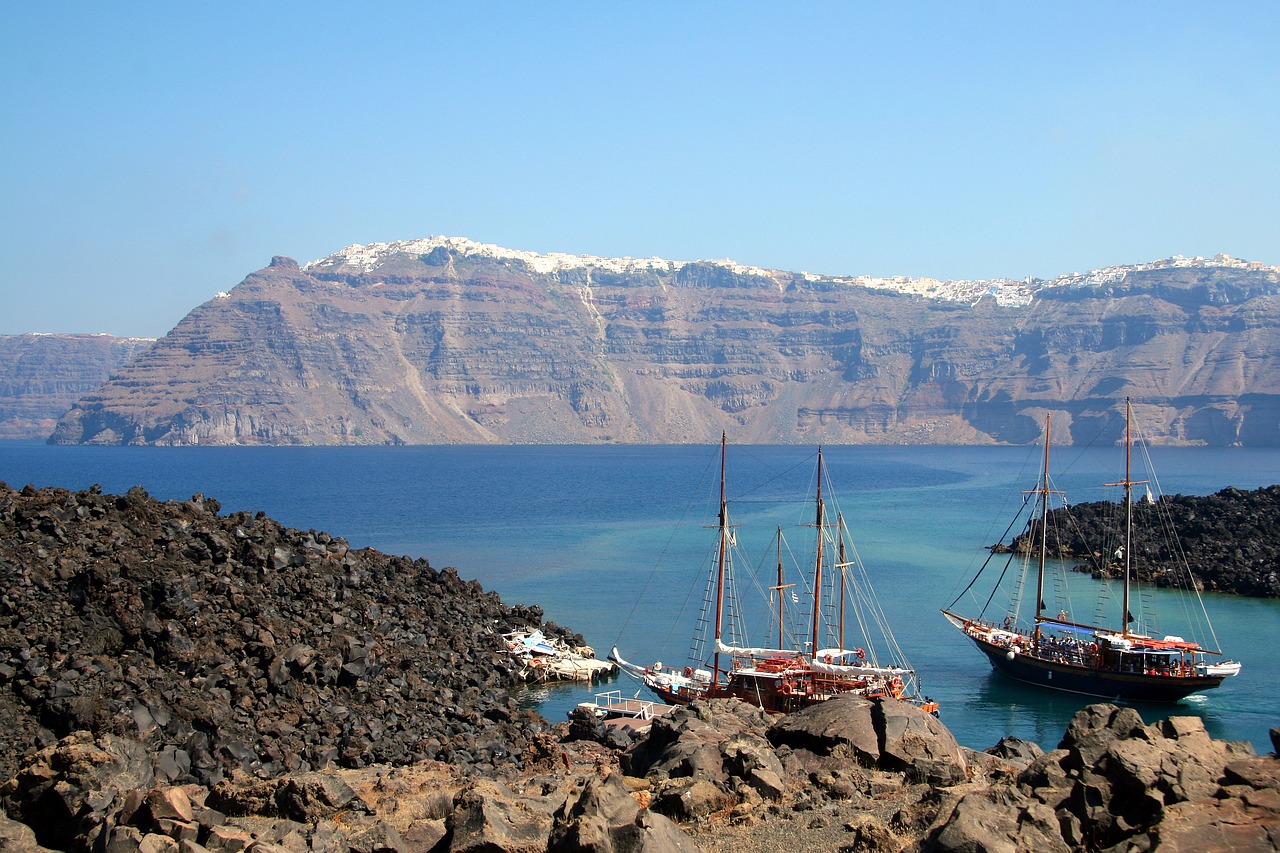 santorini greek island cyclades free photo