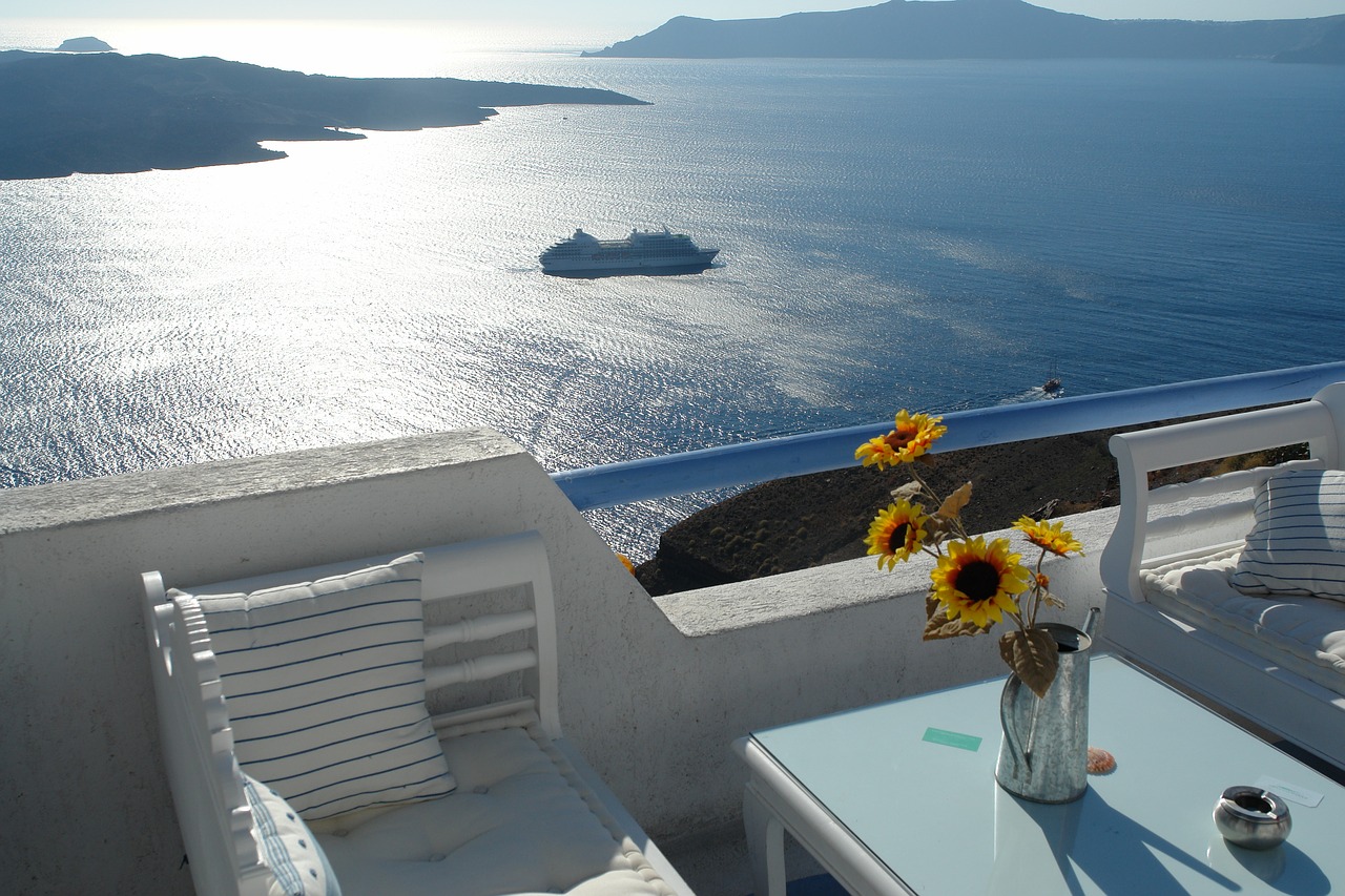 santorini greece island free photo