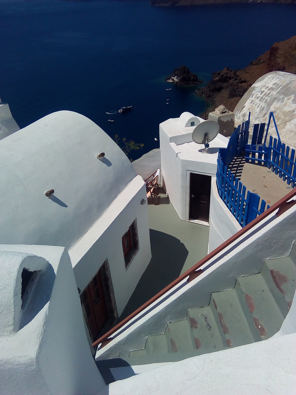 santorini greece island free photo