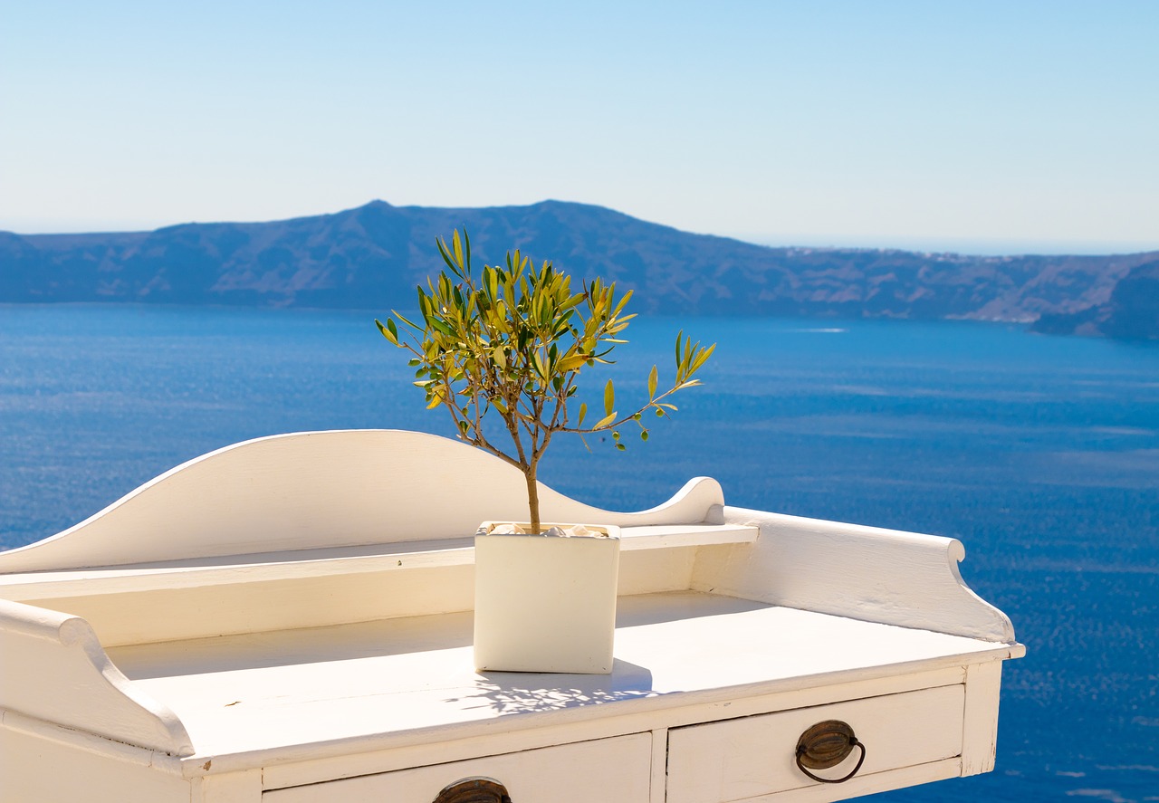 santorini greece holiday free photo