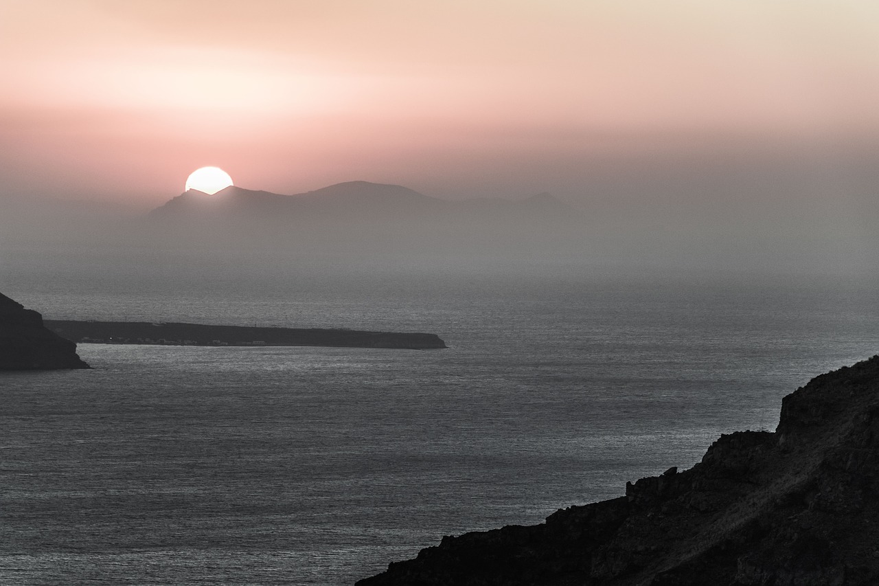 santorini greece landscape free photo