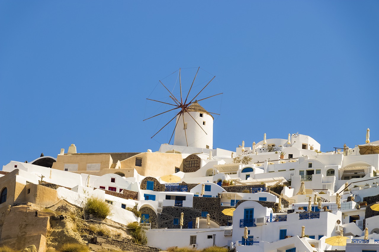 santorini ia caldera free photo