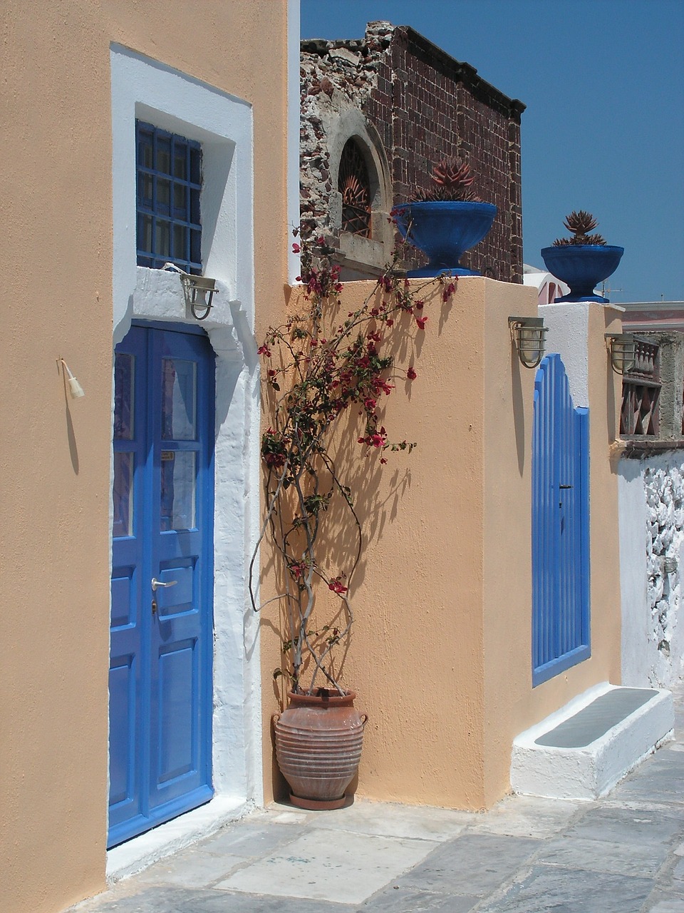 santorini architecture house free photo