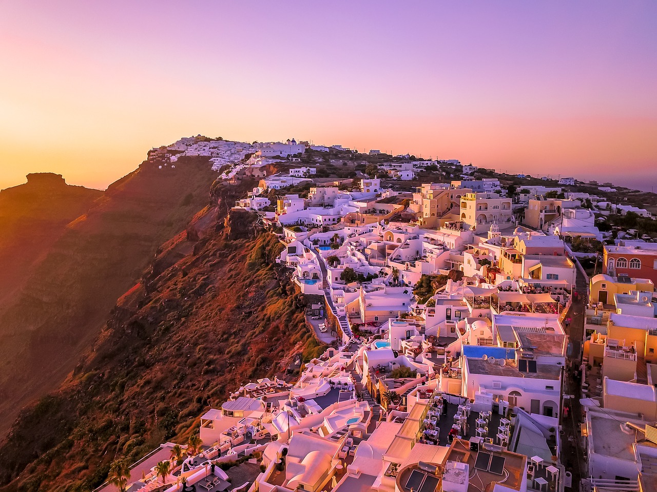 santorini  greece  island free photo