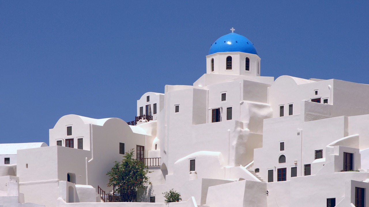 santorini greece architecture free photo