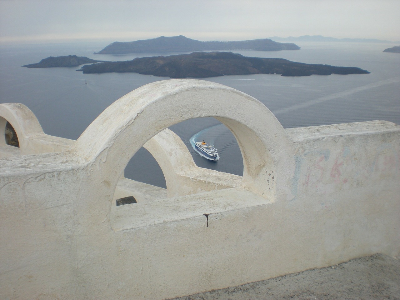 santorini greek island greece free photo