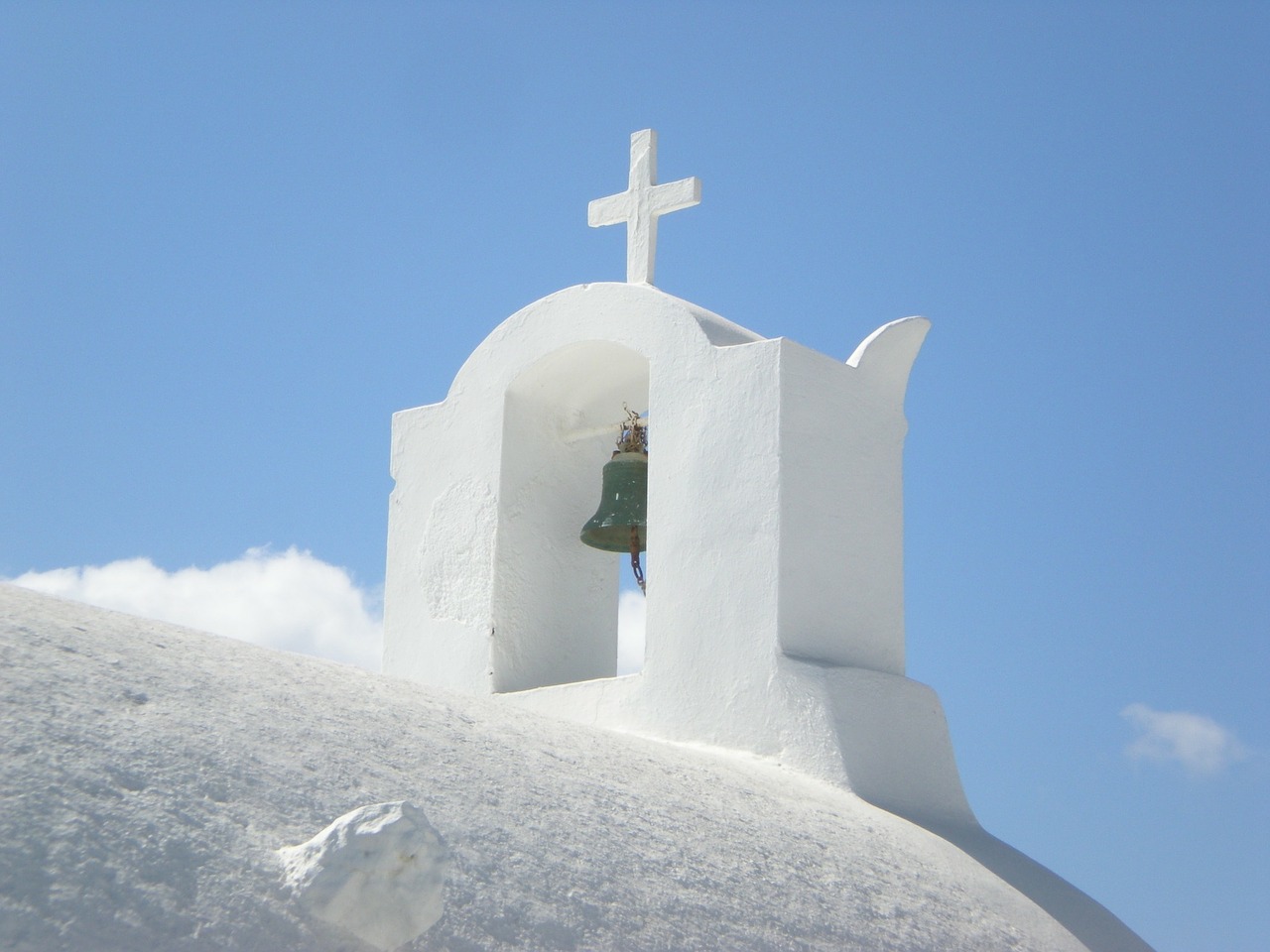 santorini greek island greece free photo