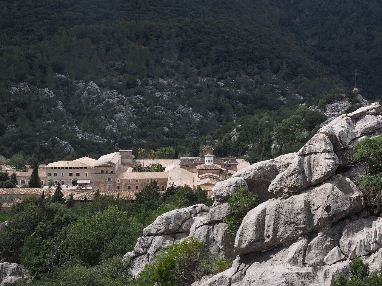 santuari de lluc monastery mallorca free photo