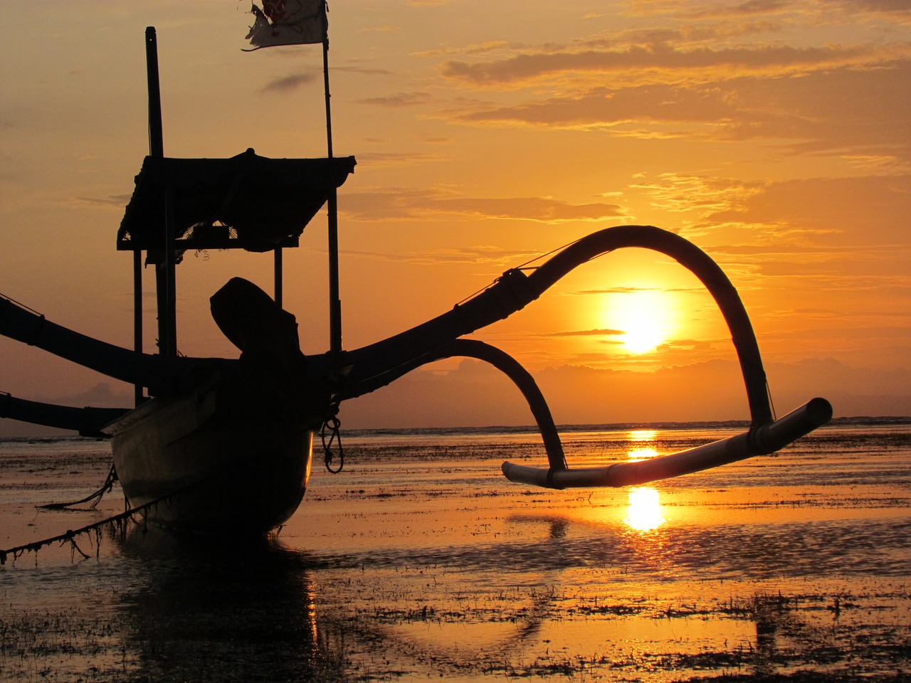 sanur bali sunrise free photo