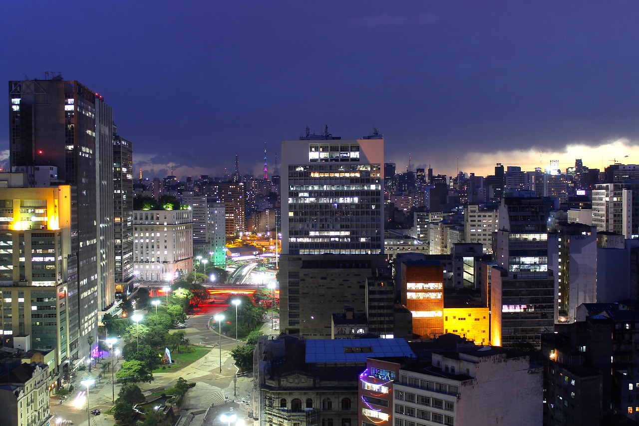 são paulo brazil downtown free photo