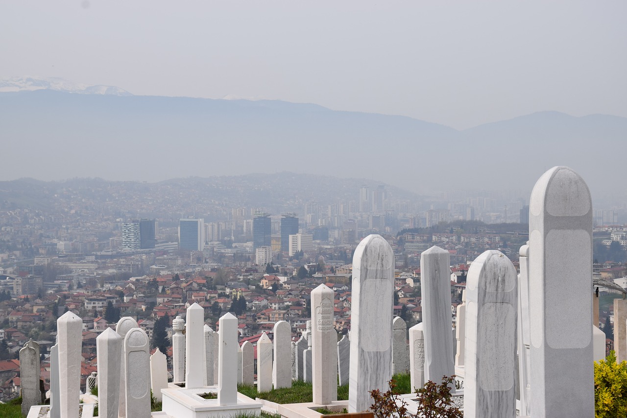 sarajevo bosnia cemetery free photo