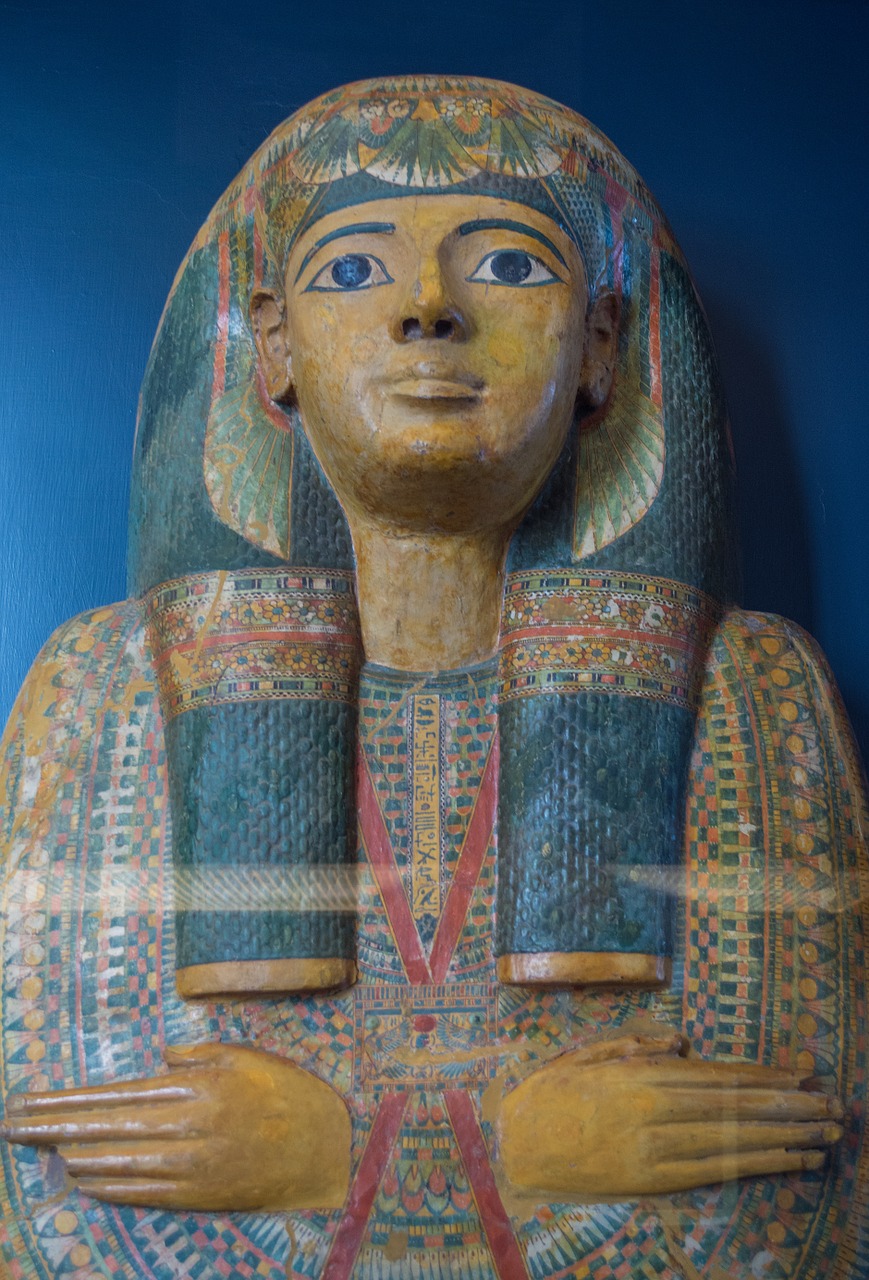 sarcophagus ancient egypt museum free photo