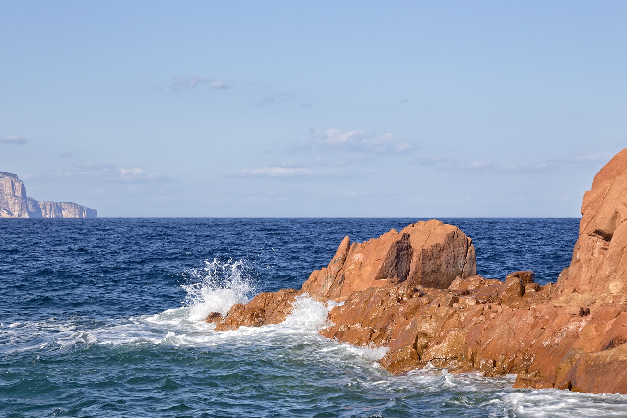 sardinia arbatax red rocks free photo