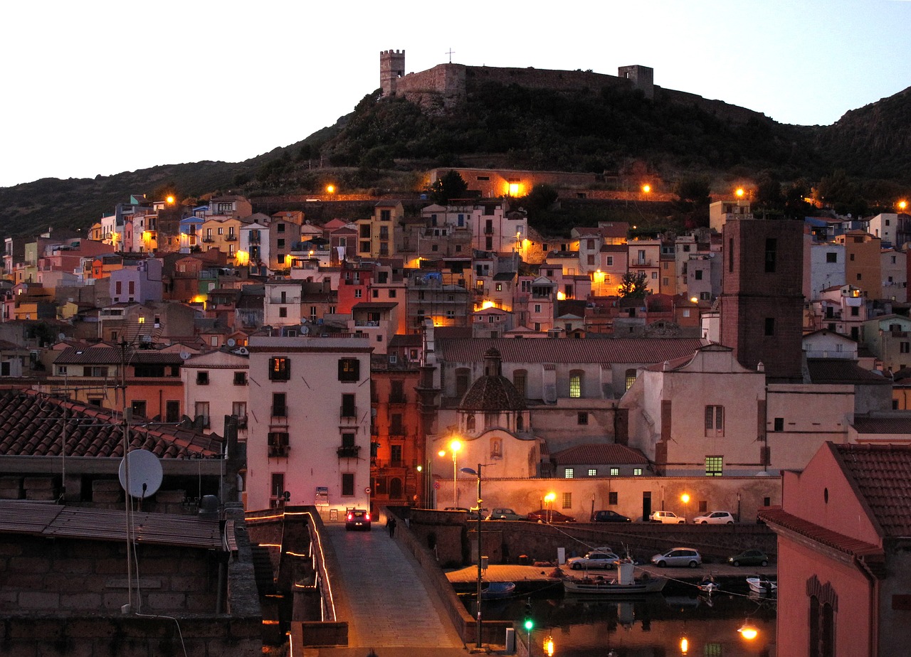 sardinia bosa city free photo