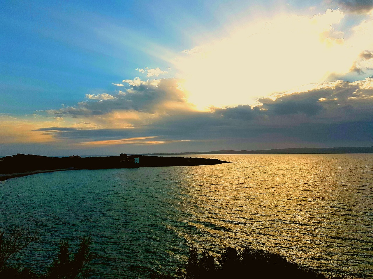 sardinia calasetta sunset free photo