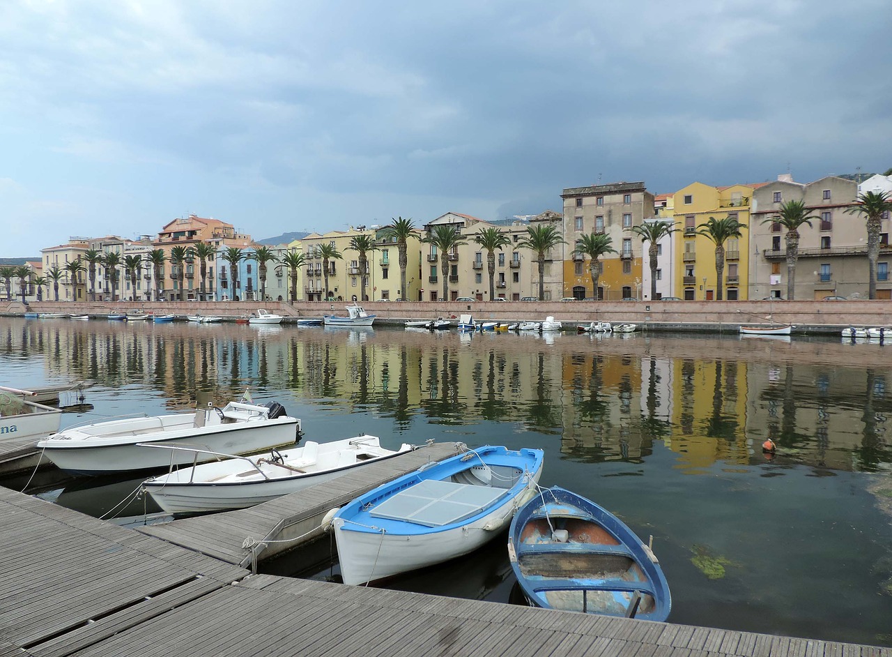 sardinia boats river free photo