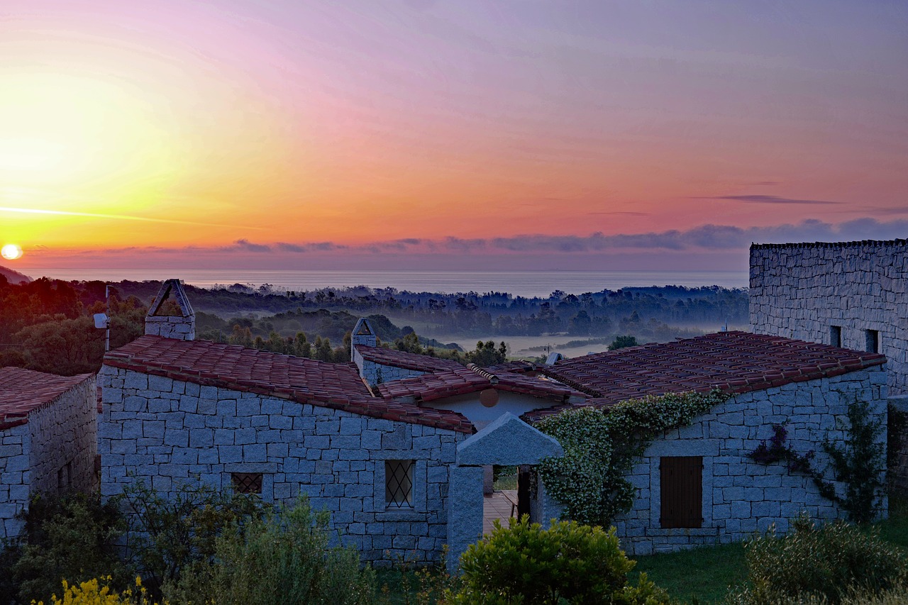 sardinia  sunrise  south east coast free photo