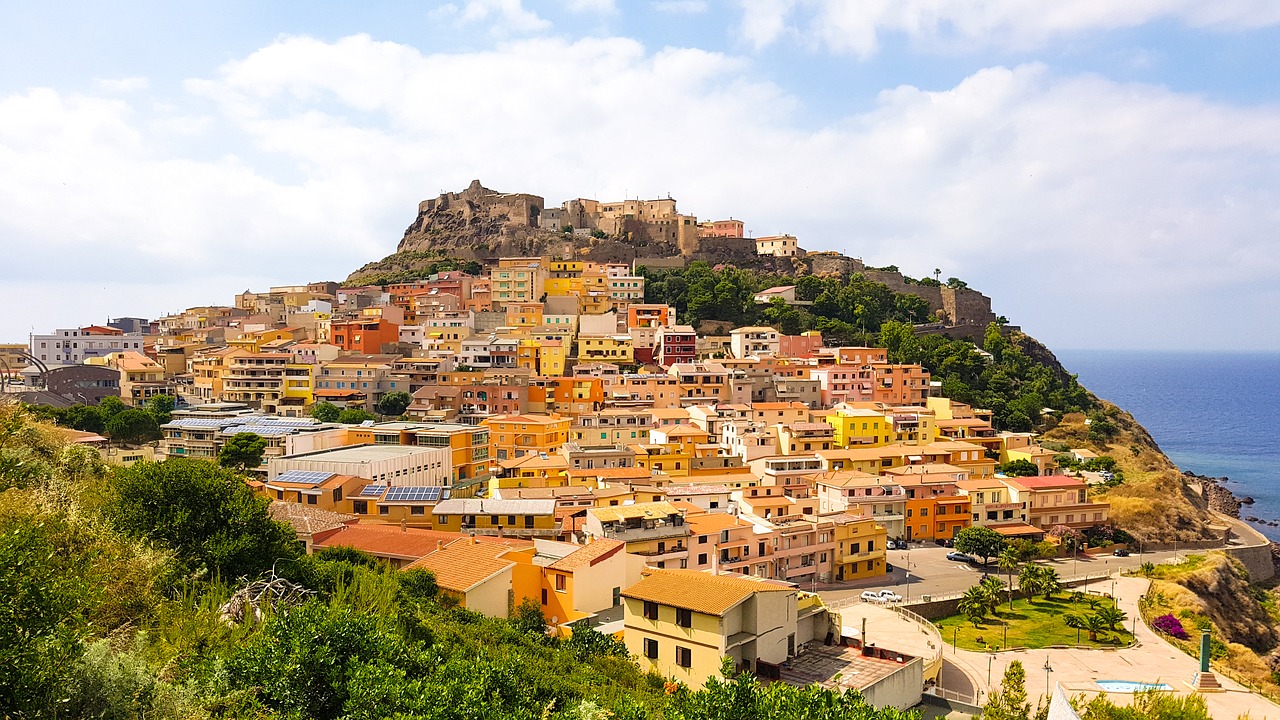 sardinia  castelsardo  panorama free photo