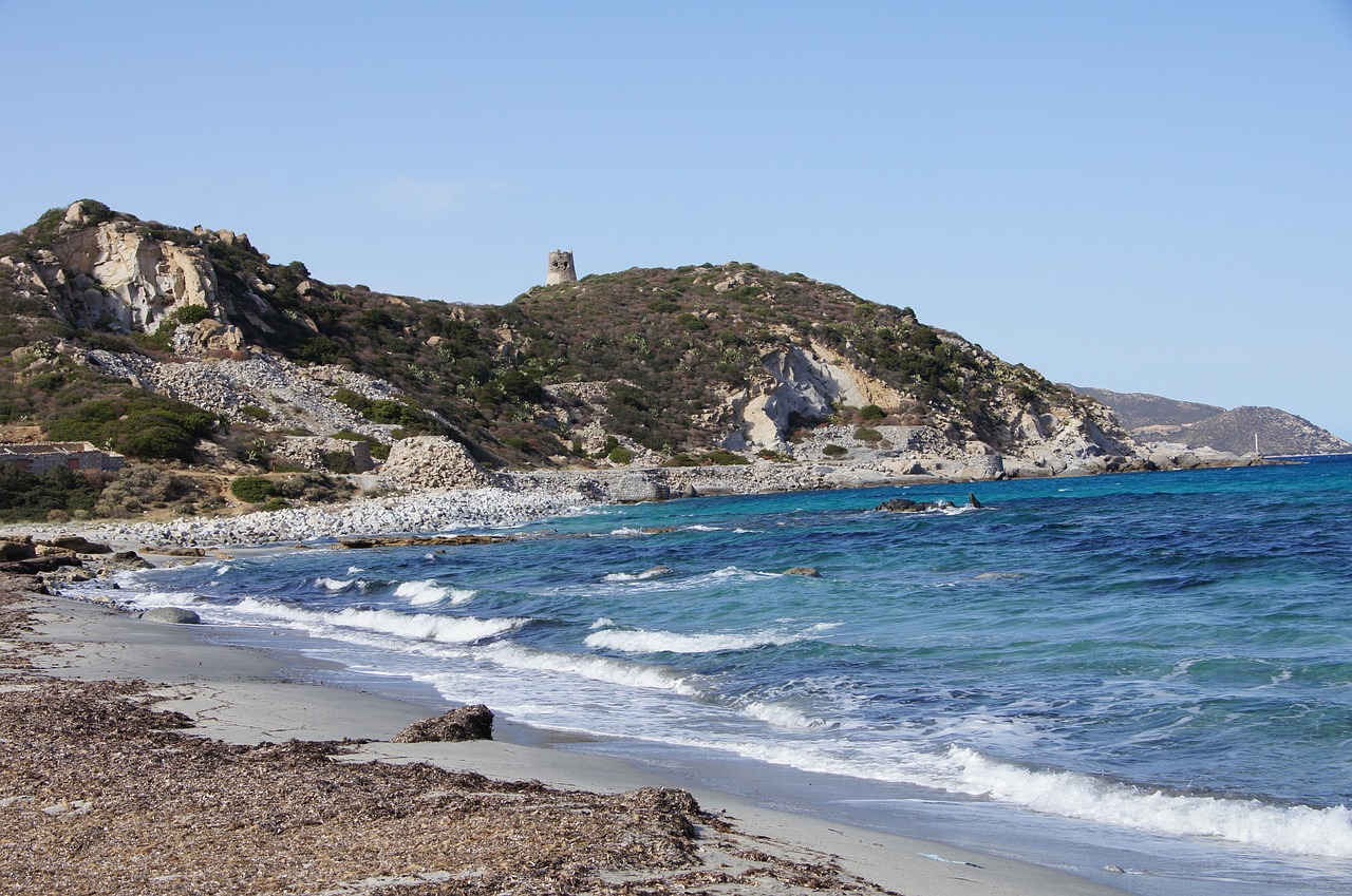 sardinia coast beach free photo