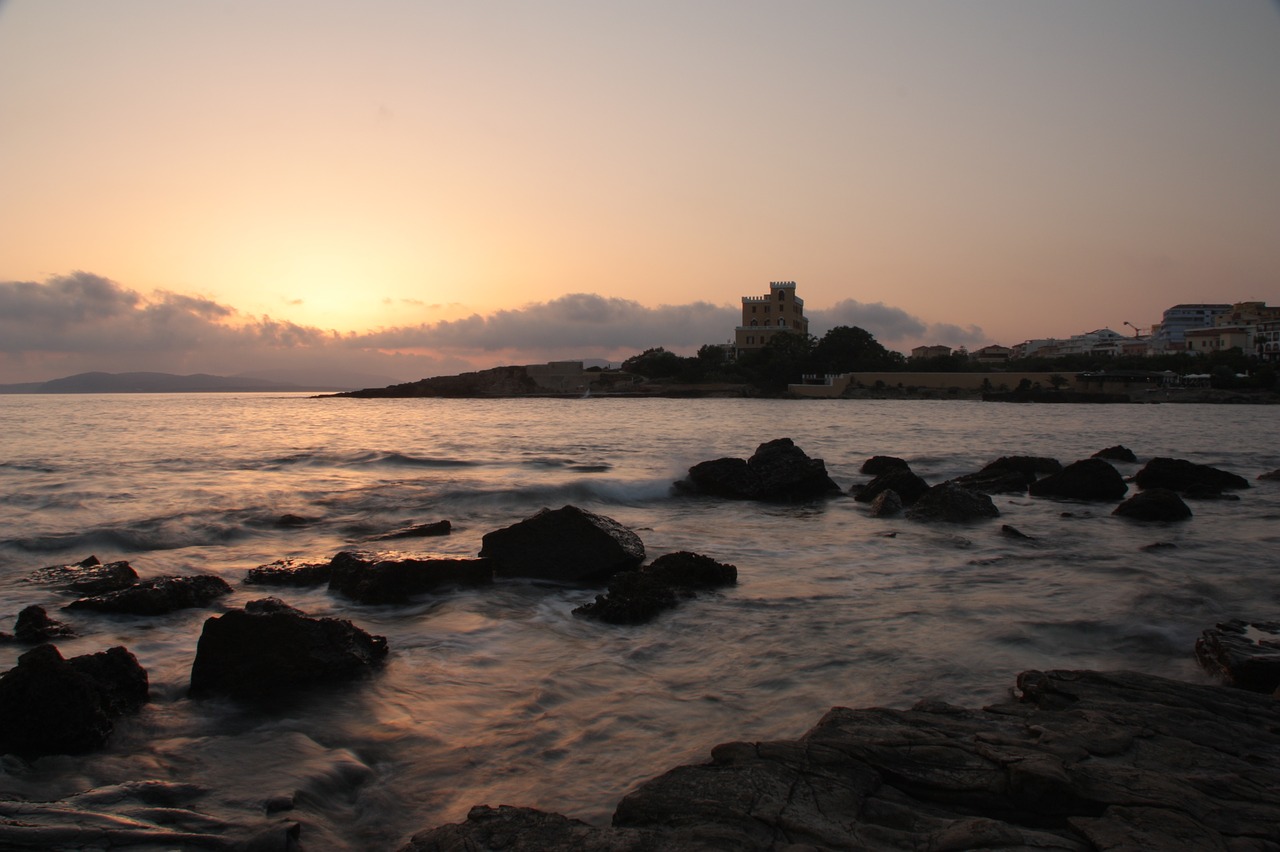 sardinia  alghero  waterfront free photo