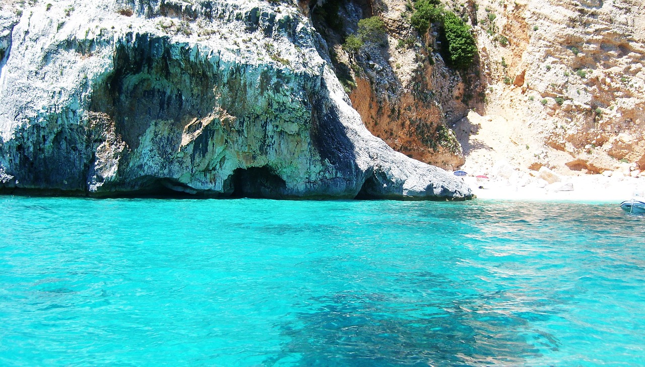 sardinian beach transparent water sea free photo