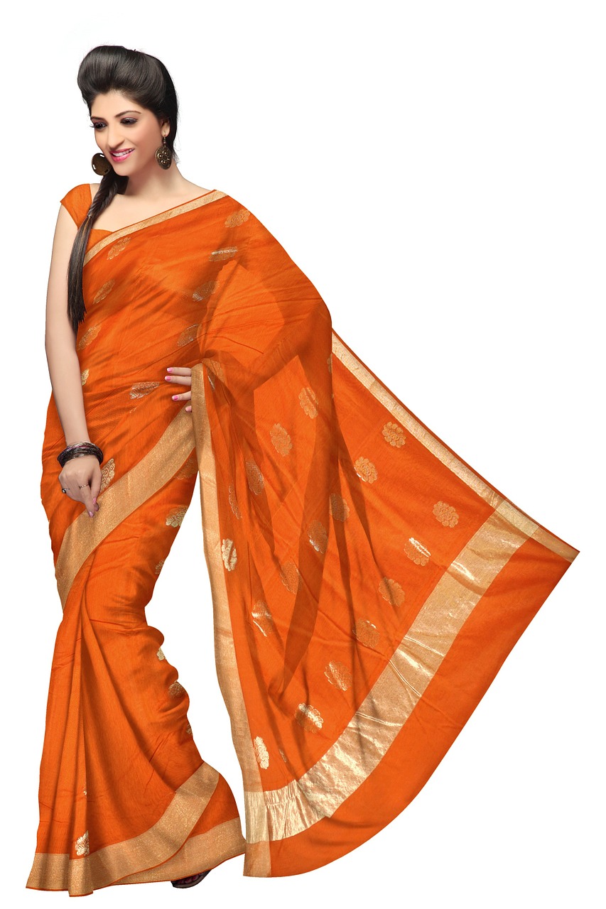 saree fashion silk free photo