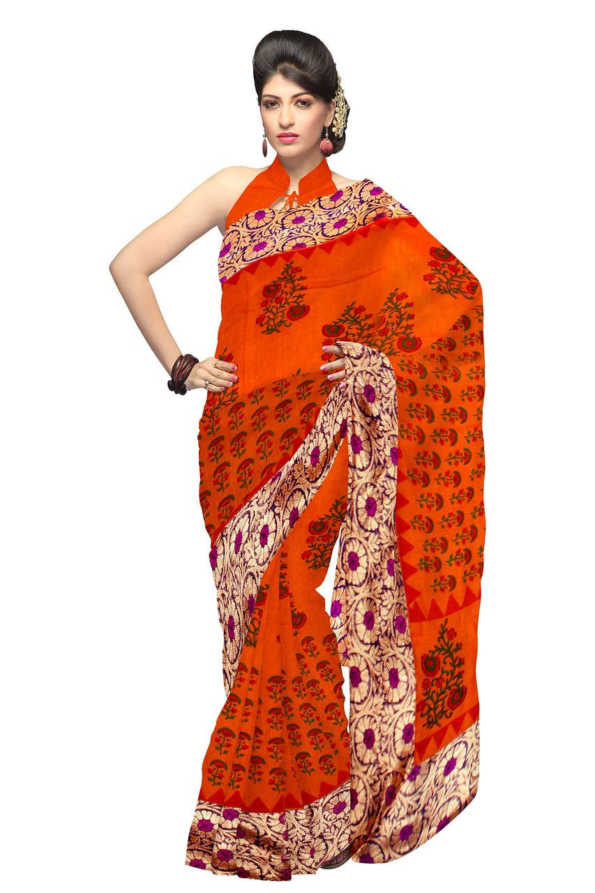 saree fashion silk free photo
