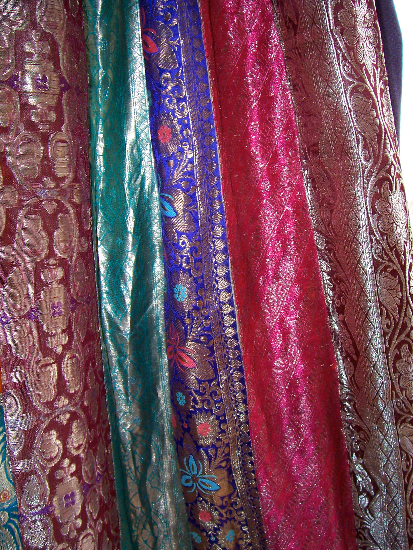 sari fabric drapes free photo