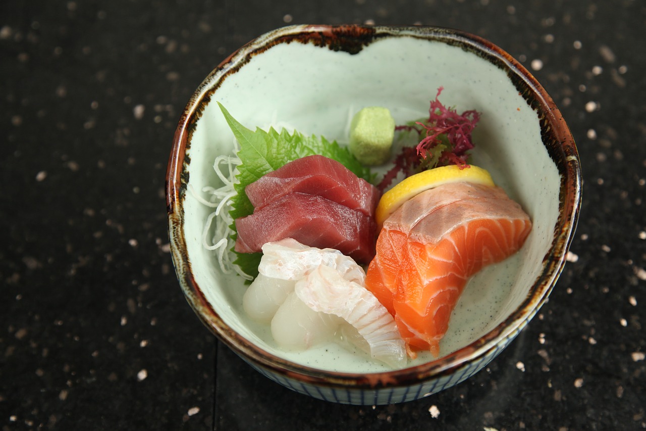 sashimi japanese seafood free photo