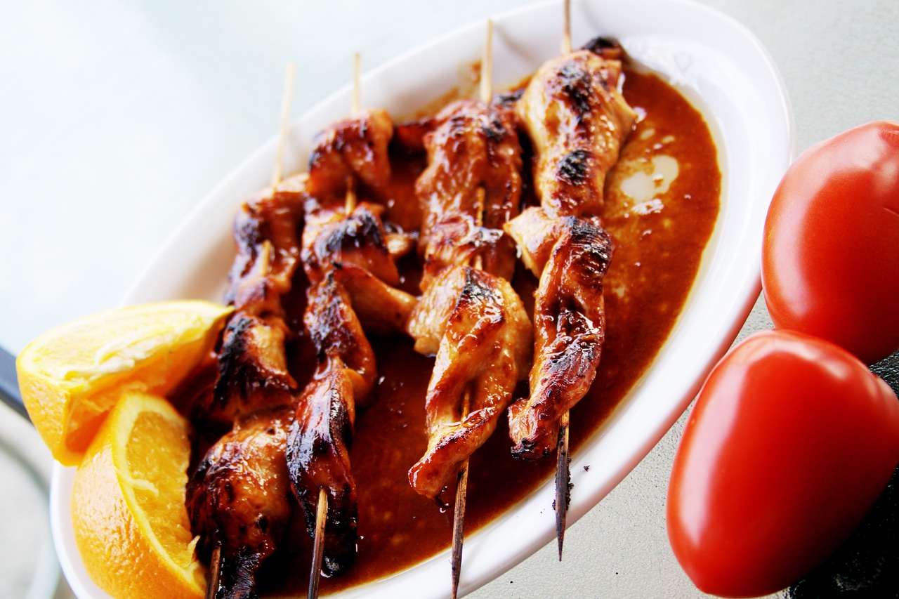 sate cooking fine dining free photo