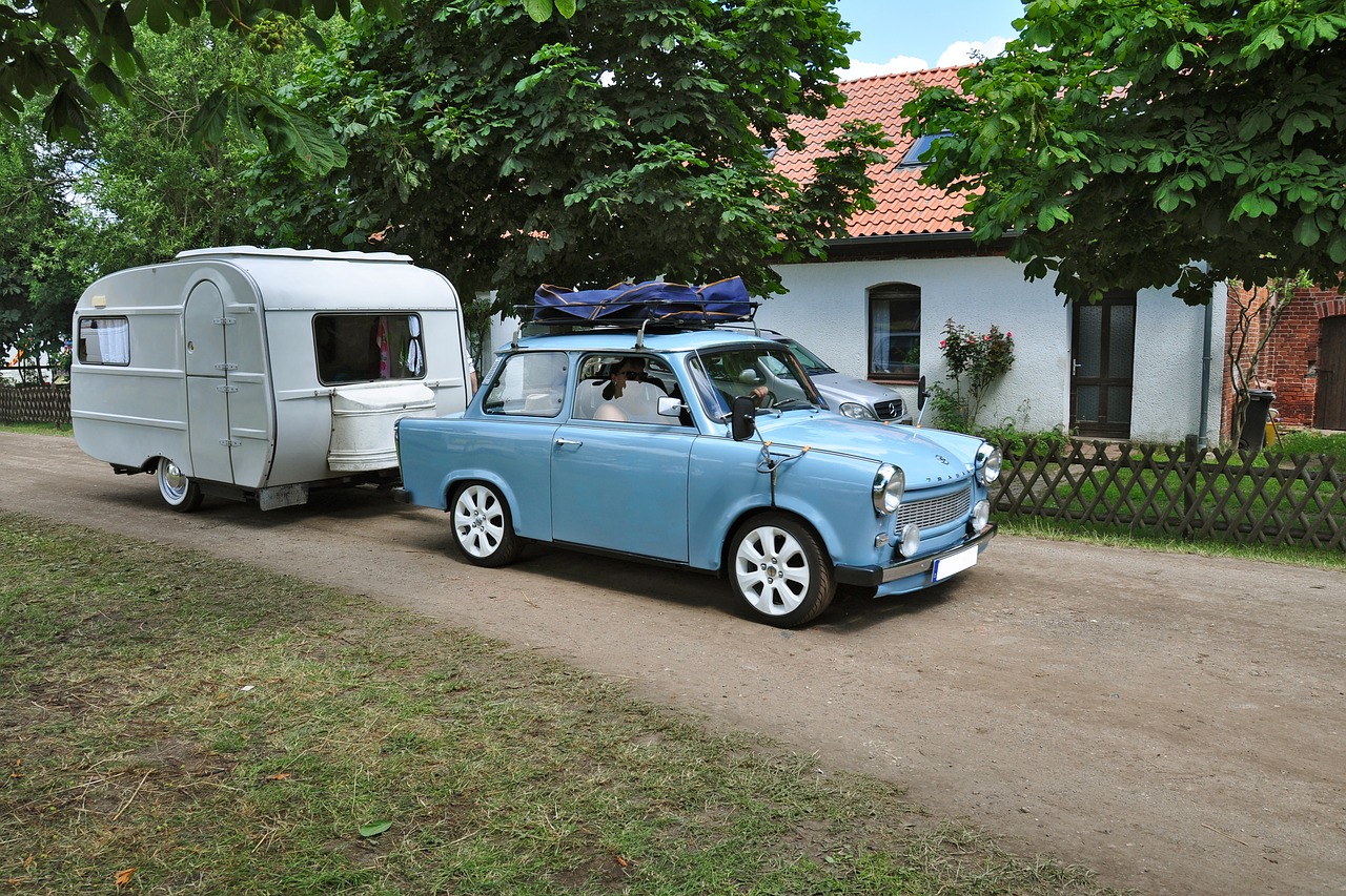 satellite caravan auto free photo