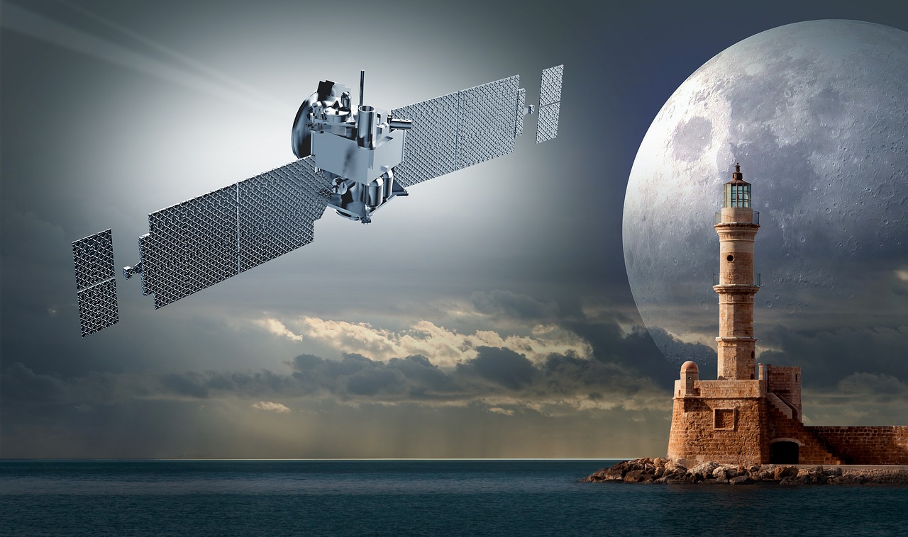 satellite signal lighthouse free photo