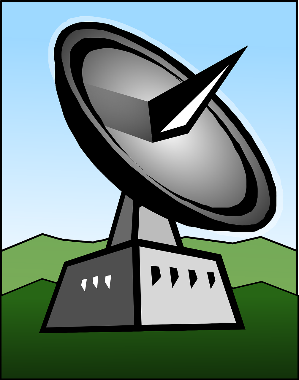 satellite dish receiver gps free photo
